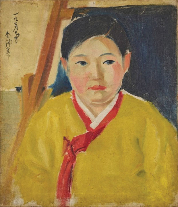 Chong-tai Kim, Yellow Top , oil on canvas, 1929.