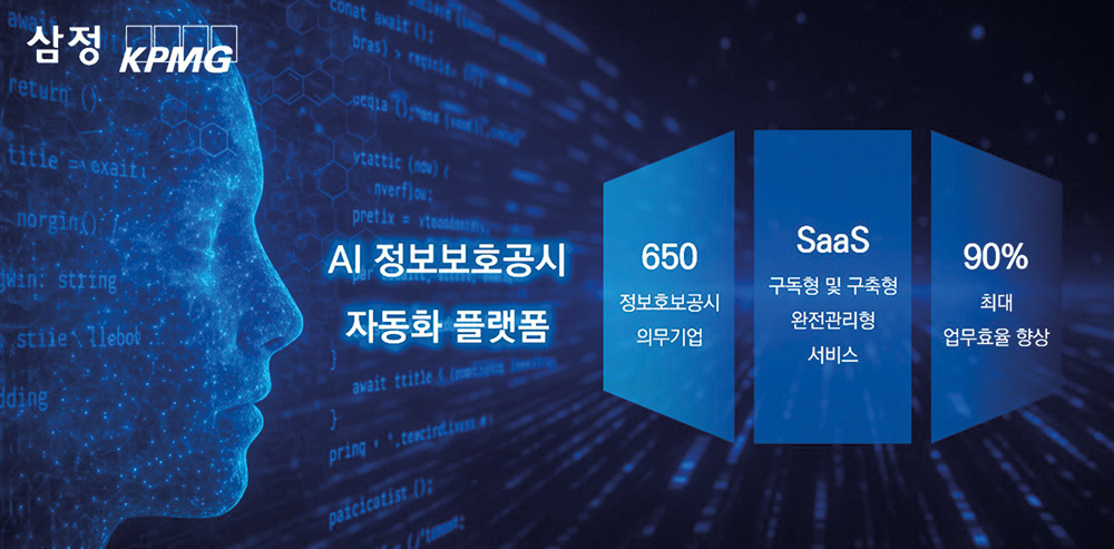 삼정KPMG, AI 기반 ‘스마트 정보보호 공시 자동화 플랫폼’ 출시
